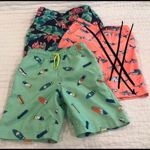 Like new boys lands end swim trunks 8 slim